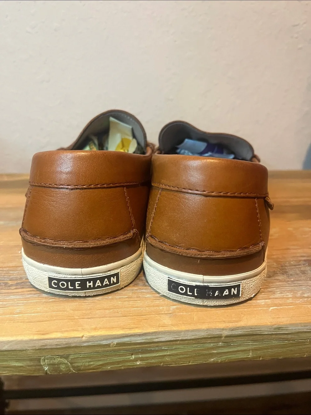 Cole Haan Men’s Brown Leather Penny Loafers size 10